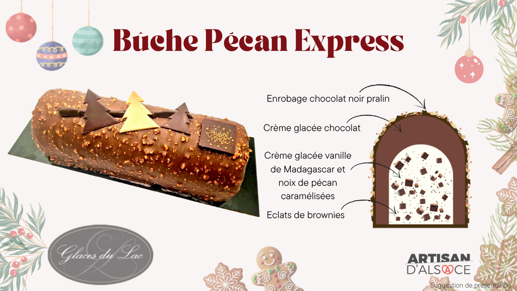Bûche Pécan Express    6/8 personnes