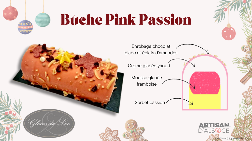 Bûche Pink Passion   6/8 personnes