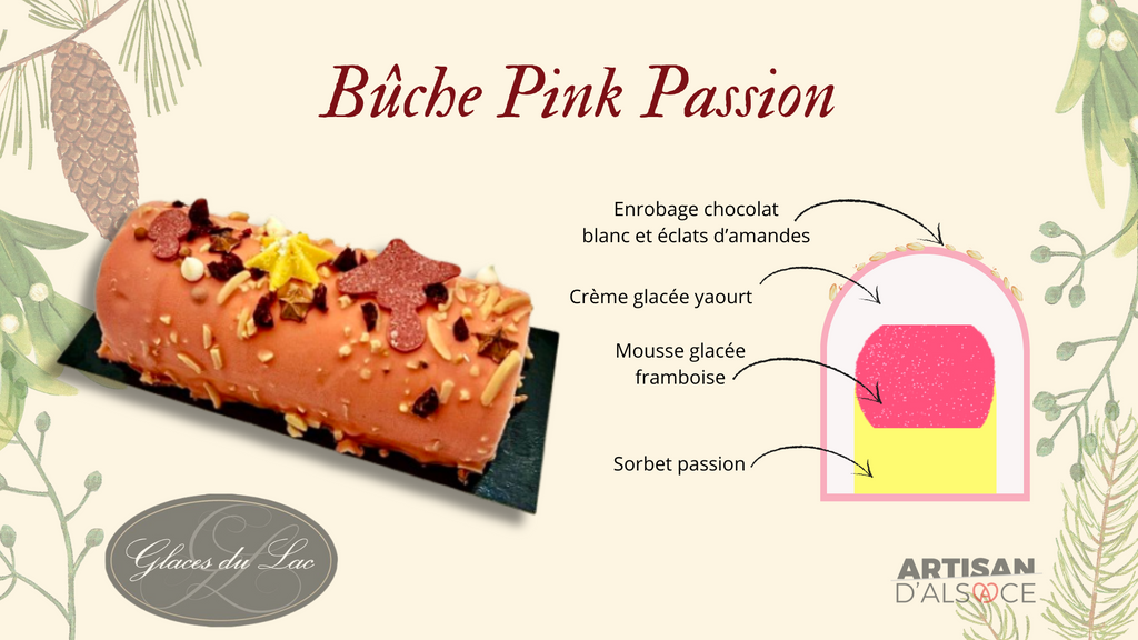 Bûche Pink Passion   6/8 personnes