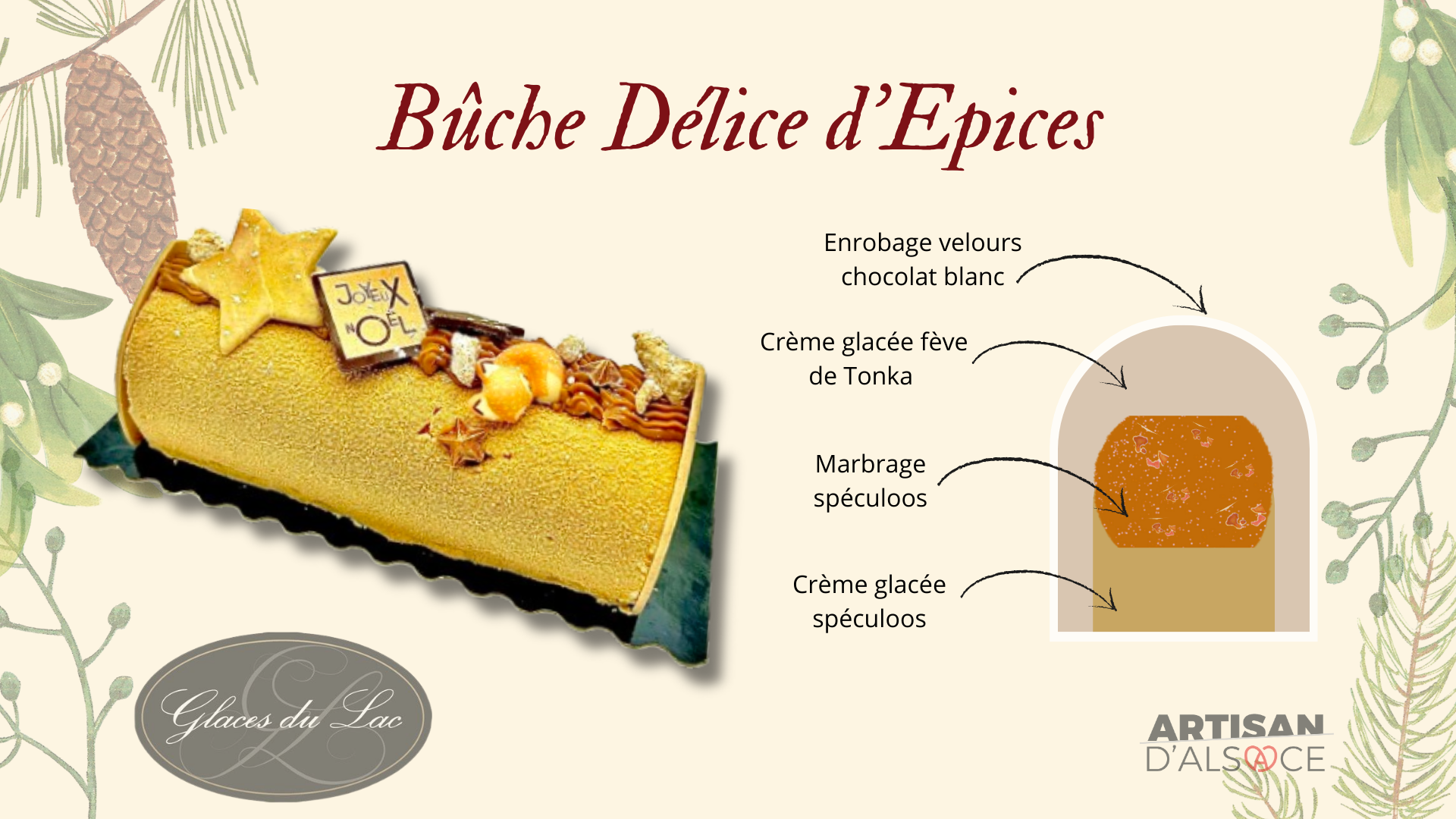 Bûche Délice d'épices    6/8 personnes