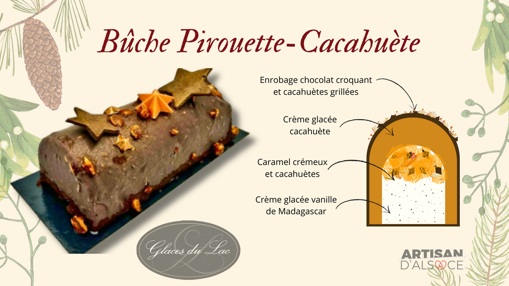 Bûche Pirouette-cacahuète    6/8 personnes